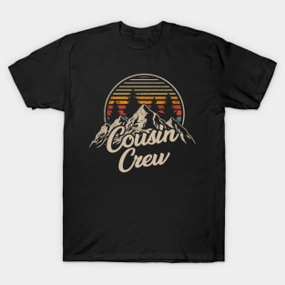 Cousin Crew Outdoor Adventure Retro Vintage Camping Hiking Mountain T-Shirt